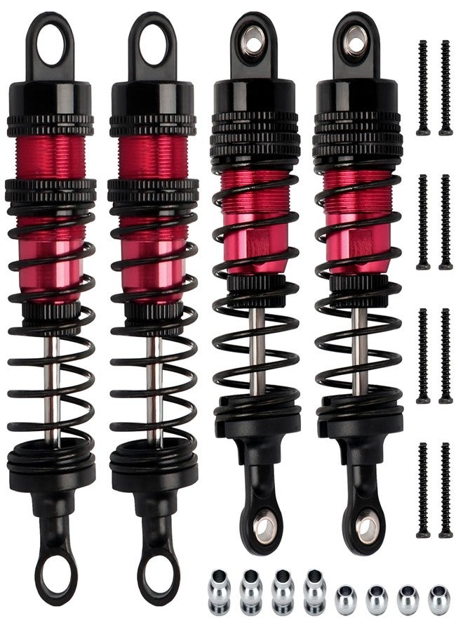 daitoku RC Car Shock Absorbers Metal Shocks Damper Upgrades Part Compatible with Hyper Go H14BM MJX 14210 14209 1/14 RC Car - Red - Image 1